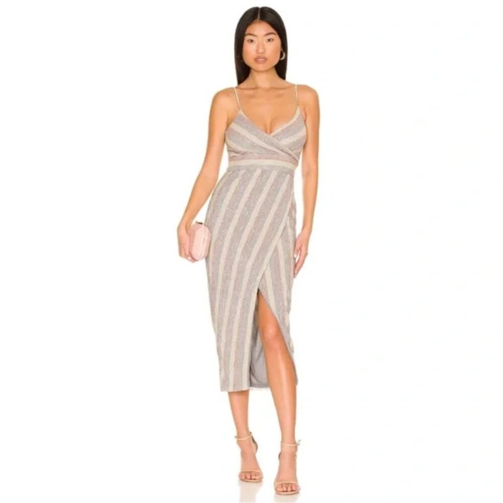 Saylor Medium Meghan Midi Dress in Multi Revolve